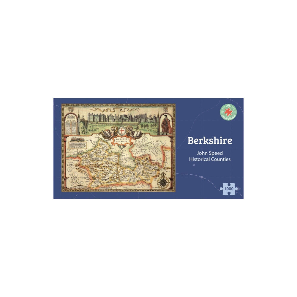 ALL JIGSAW PUZZLES Berkshire Historical 1610 Map 1000 Piece Puzzle (häftad, eng)