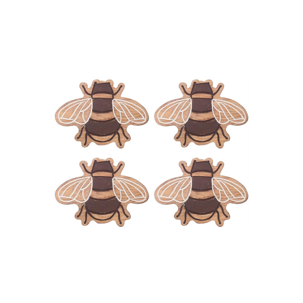 SASS & BELLE Sass & Belle Wooden Bee Coasters - Set Of 4 (häftad, eng)