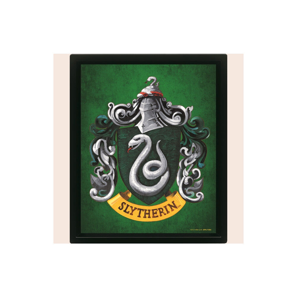 Pyramid International Harry Potter (Colourful Crest Slytherin) 3D Lenticular Poster (Framed) (häftad, eng)