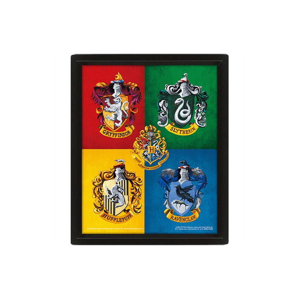 Pyramid International Harry Potter (Colourful Crest) - Framed (häftad, eng)