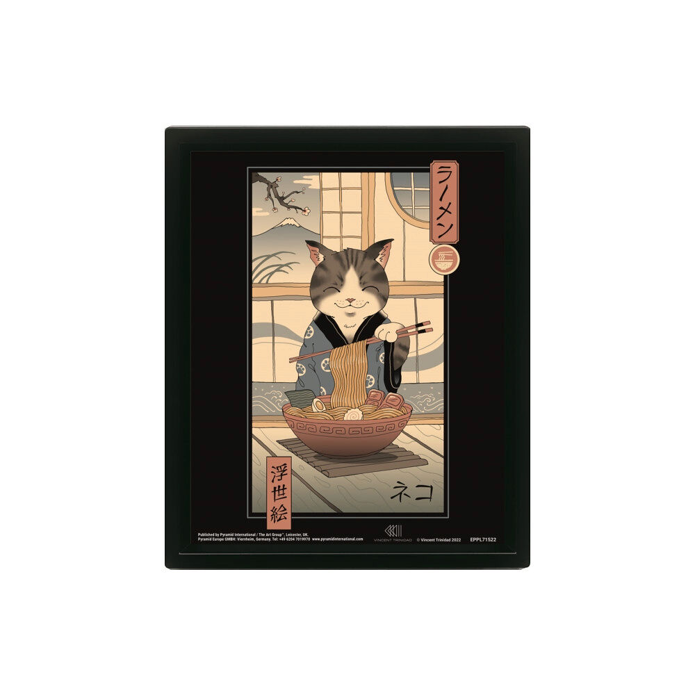 Pyramid International Vincent Trinidad (Neko Ramen Ukiyo-E) Framed 3D (häftad, eng)