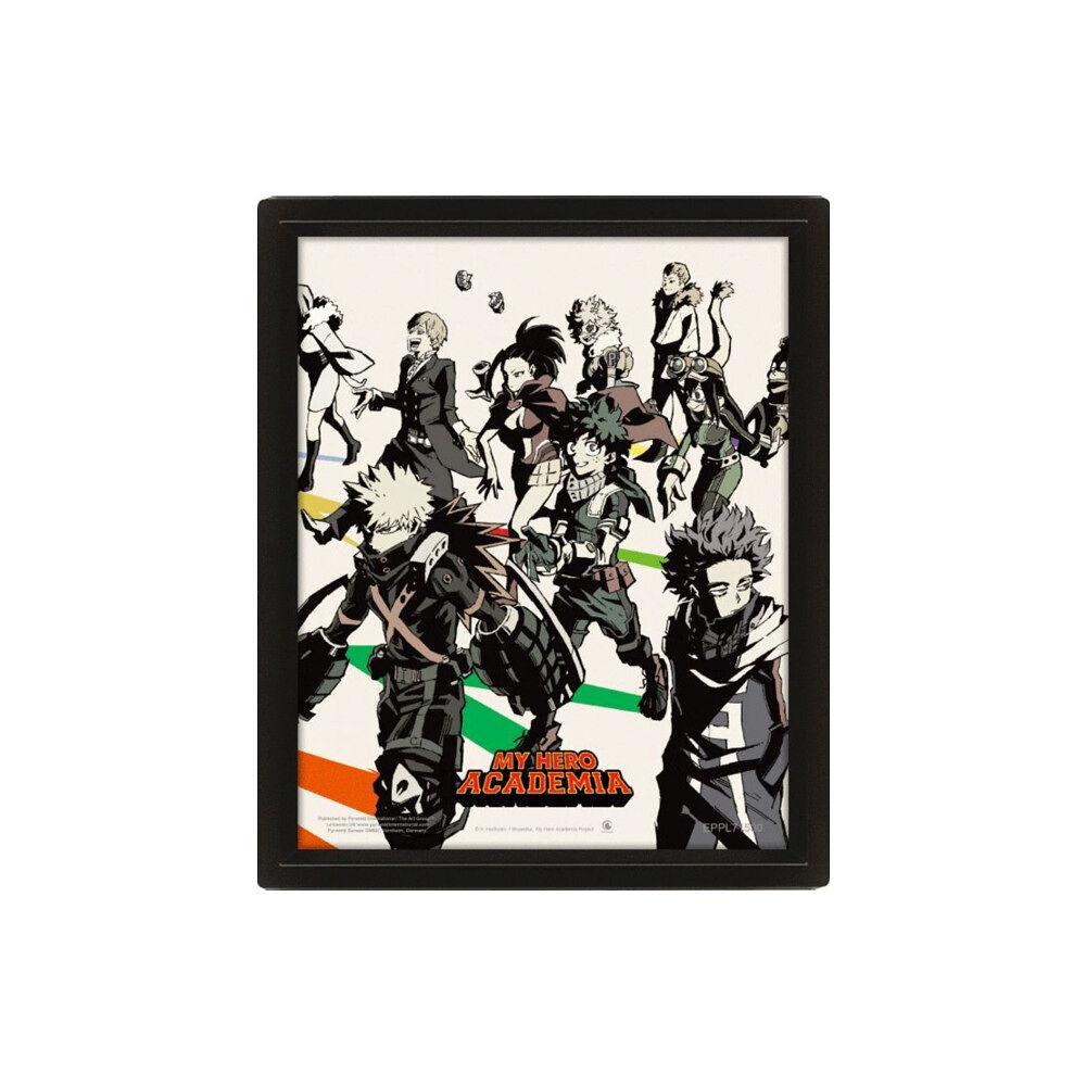 Pyramid International My Hero Academia S5 (Heroes & Villains) 3D Lenticular Poster (Framed) (häftad, eng)