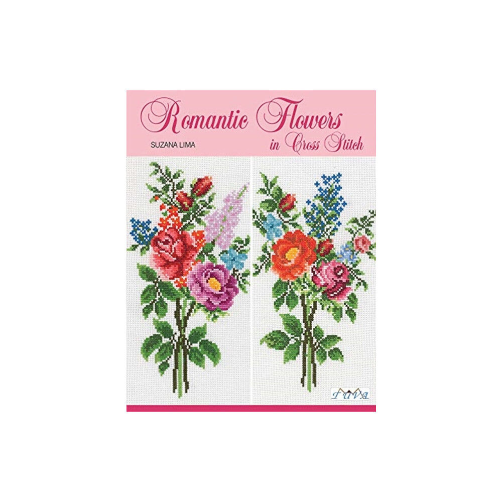 Tuva Publishing Romantic Flowers in Cross Stitch (häftad, eng)