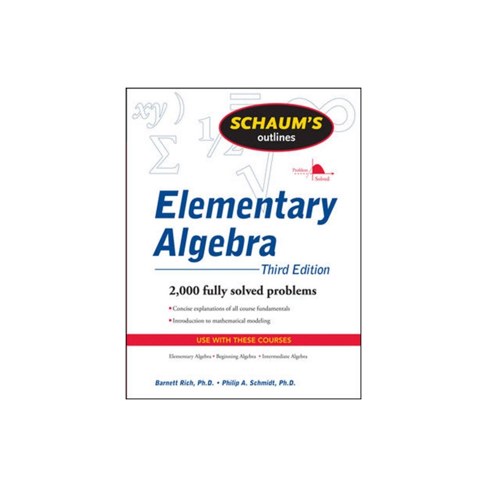 McGraw-Hill Education - Europe Schaum's Outline of Elementary Algebra, 3ed (häftad, eng)