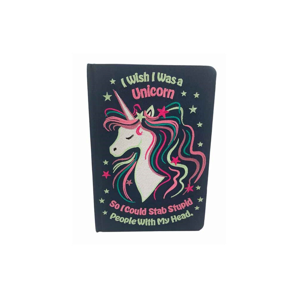 Insight Editions I Wish I Was A Unicorn Embroidered Journal (inbunden, eng)