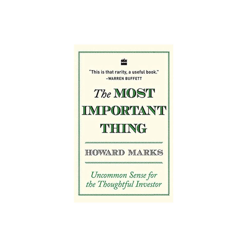 HarperCollins Publishers India most important thing (häftad, eng)