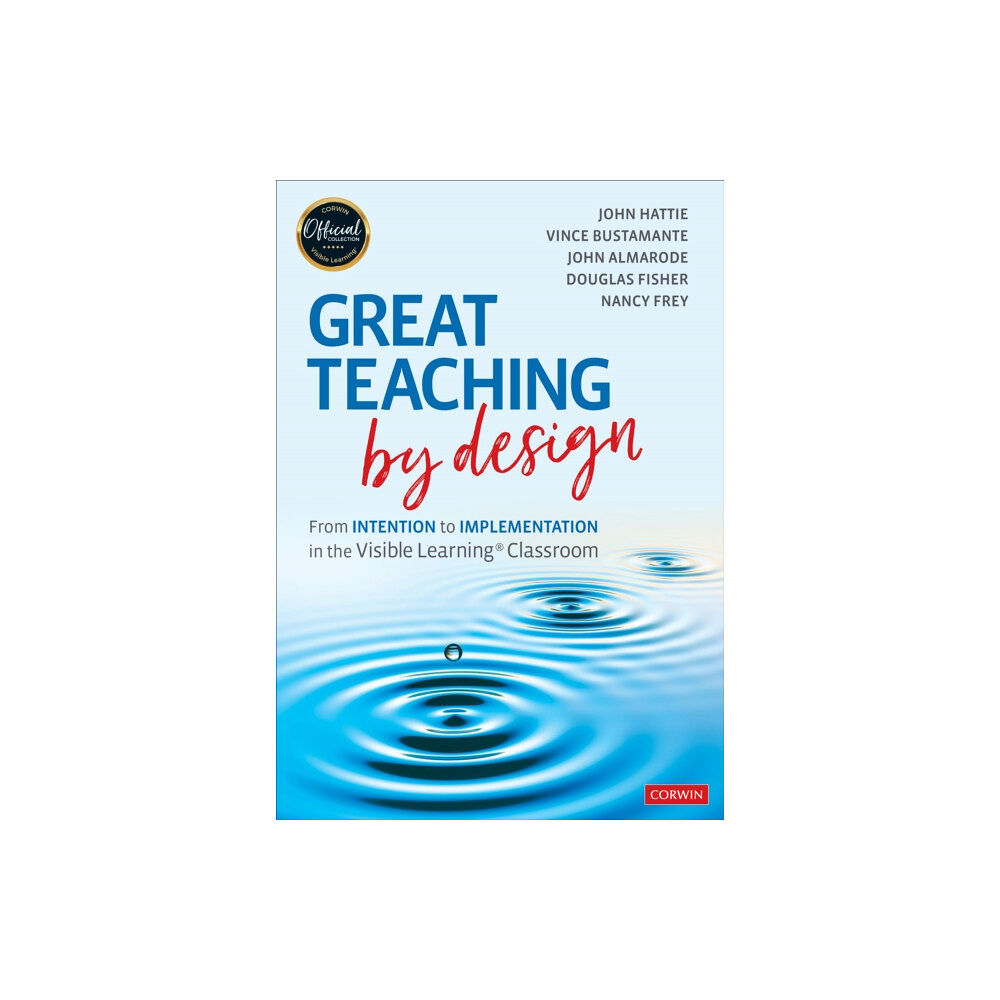 Sage publications inc Great Teaching by Design (häftad, eng)