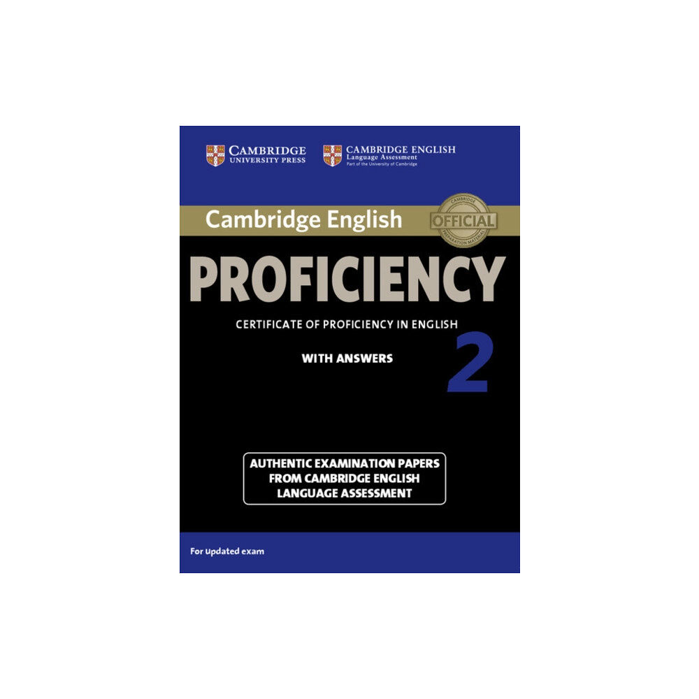 Cambridge University Press Cambridge English Proficiency 2 Student's Book with Answers (häftad, eng)