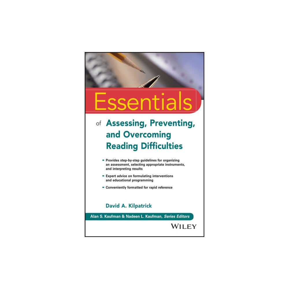 John Wiley & Sons Inc Essentials of Assessing, Preventing, and Overcoming Reading Difficulties (häftad, eng)