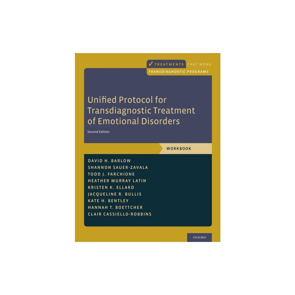 Oxford University Press Inc Unified Protocol for Transdiagnostic Treatment of Emotional Disorders (häftad, eng)