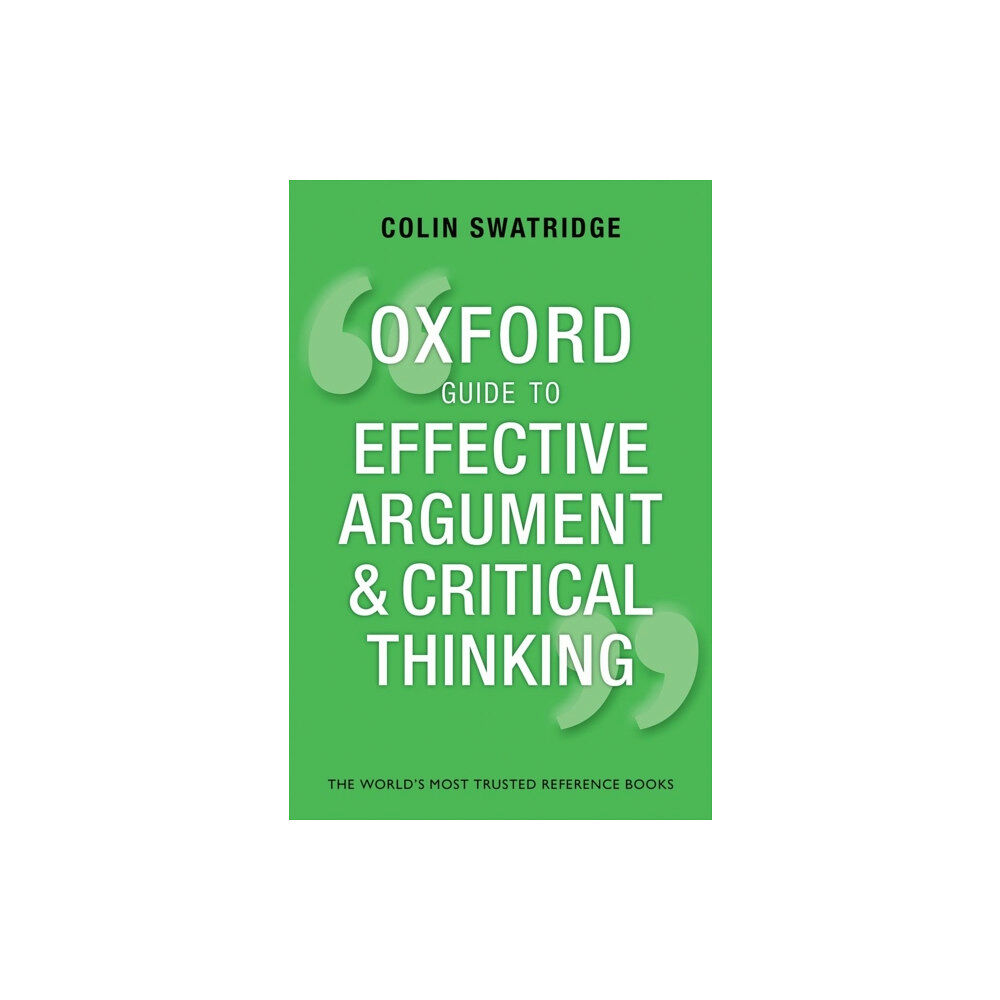 Oxford University Press Oxford Guide to Effective Argument and Critical Thinking (häftad, eng)