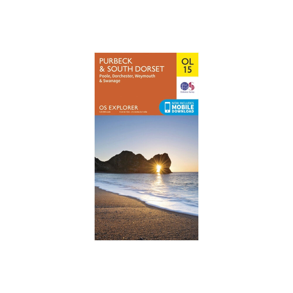 Ordnance Survey Purbeck & South Dorset, Poole, Dorchester, Weymouth & Swanage