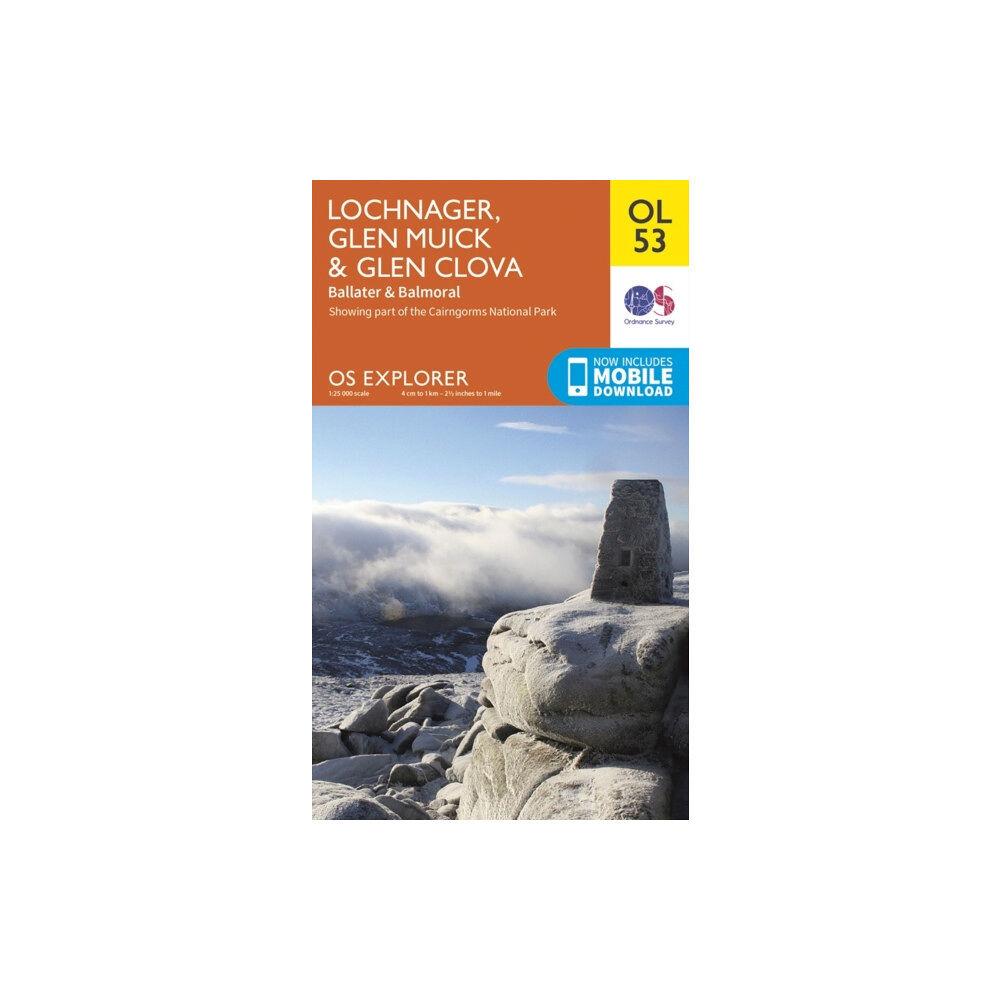 Ordnance Survey Lochnagar, Glen Muick & Glen Clova, Ballater & Balmoral