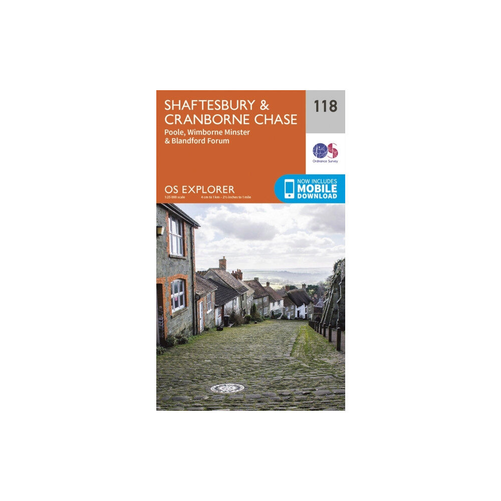 Ordnance Survey Shaftesbury, Cranbourne Chase, Poole, Wimbourne Minster and Blandford