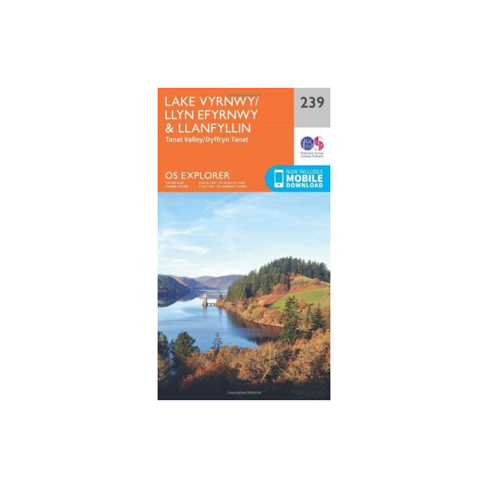 Ordnance Survey Lake Vyrnwy and Llanfyllin, Tanat Valley