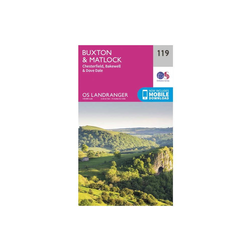 Ordnance Survey Buxton & Matlock, Chesterfield, Bakewell & Dove Dale