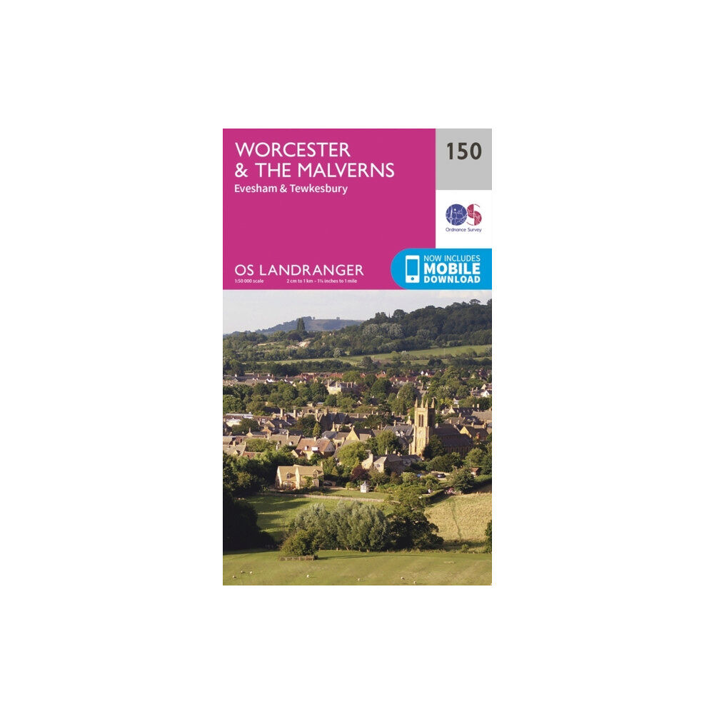 Ordnance Survey Worcester & the Malverns, Evesham & Tewkesbury