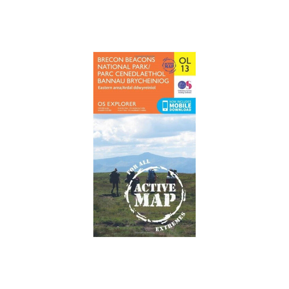 Ordnance Survey Brecon Beacons National Park / Parc Cenedlaethol Bannau Brycheiniog - Eastern Area / Ardal Ddwyreiniol