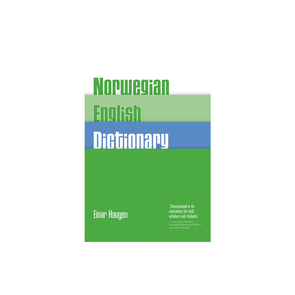 University of Wisconsin Press Norwegian-English Dictionary (häftad, nor)