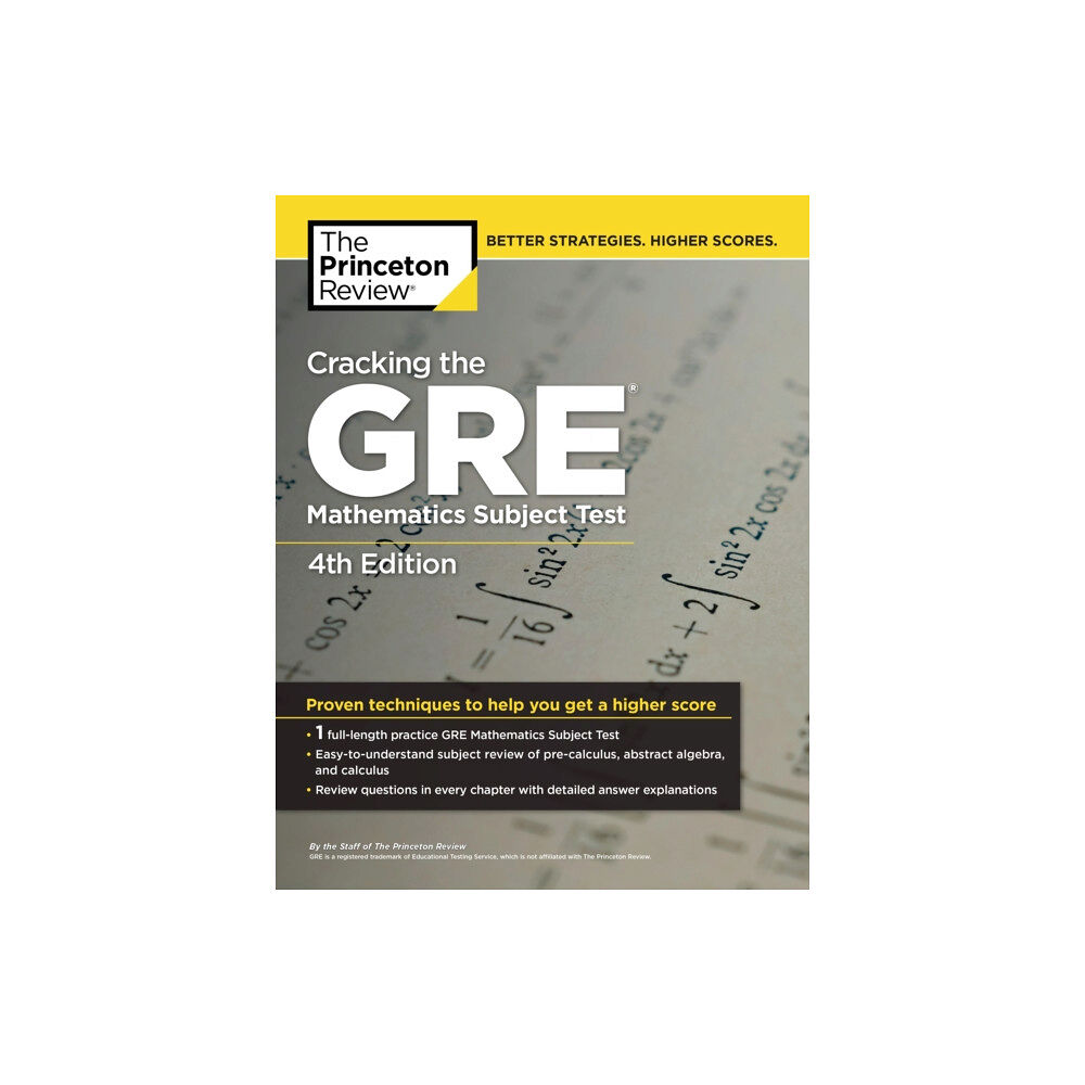 Random House USA Inc Cracking the GRE Mathematics Subject Test, 4th Edition (häftad, eng)