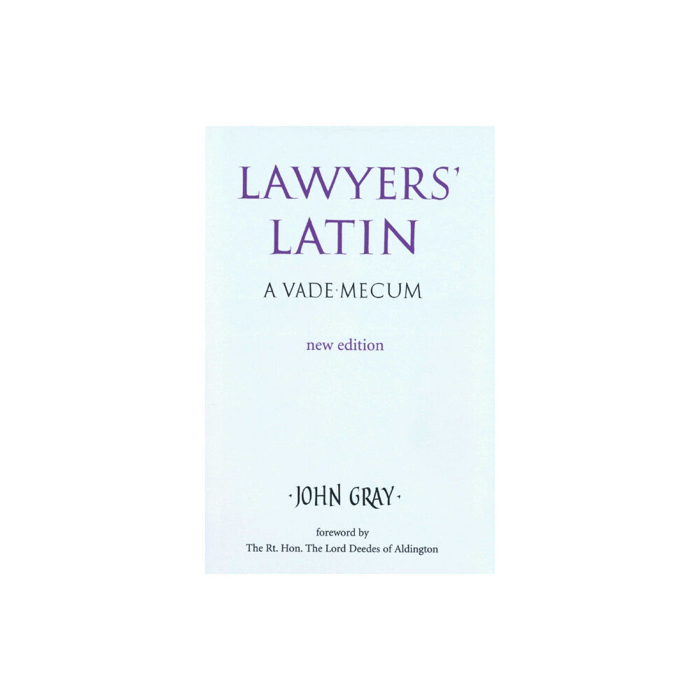 The Crowood Press Ltd Lawyers' Latin (inbunden, eng)