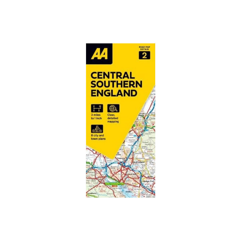 AA Publishing AA Road Map Central Southern England