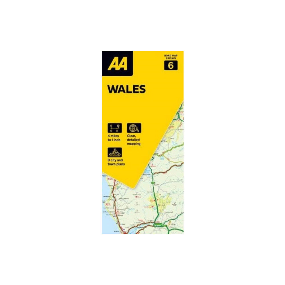 AA Publishing AA Road Map Wales