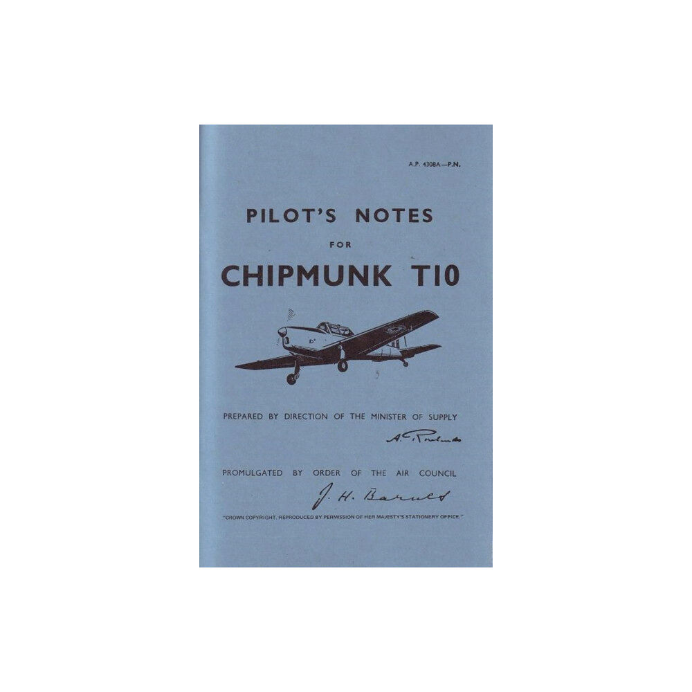 Crecy Publishing Chipmunk T10 Pilot's Notes (häftad, eng)