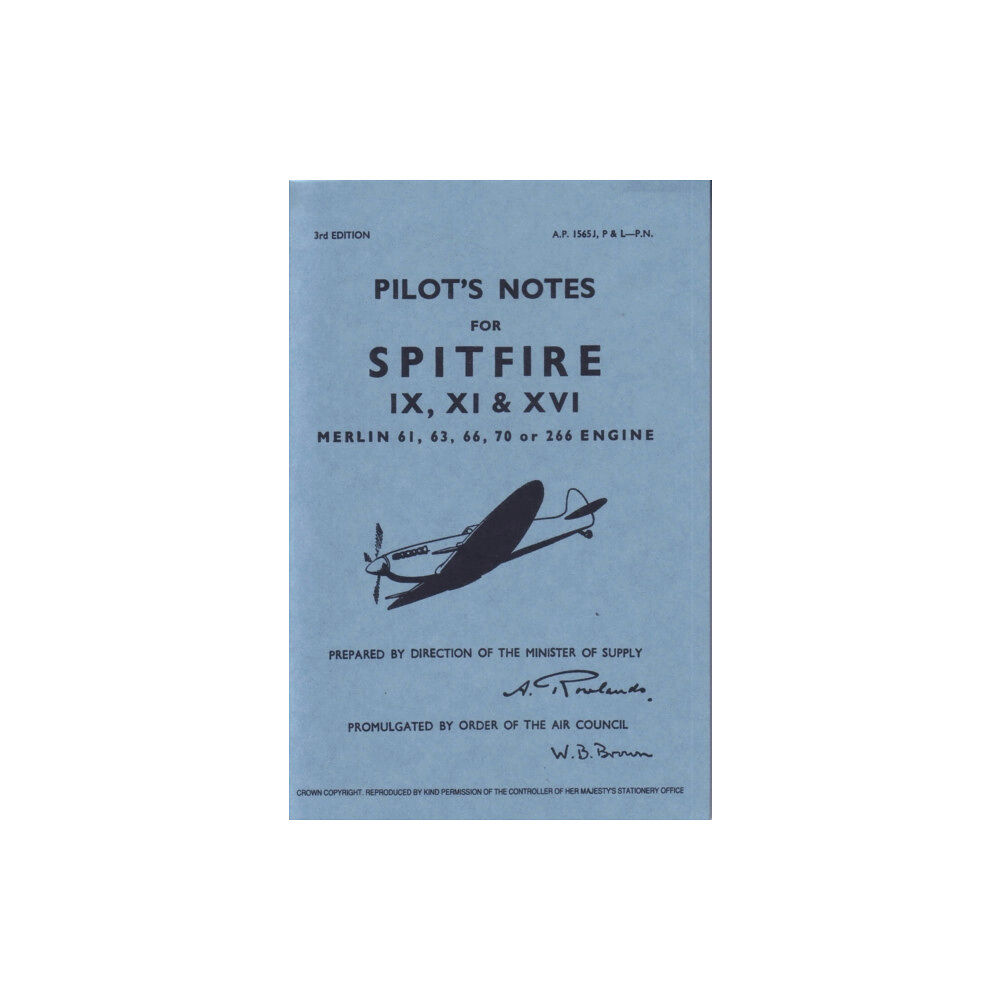 Crecy Publishing Spitfire IX, XI & XVI Pilot Notes (häftad, eng)