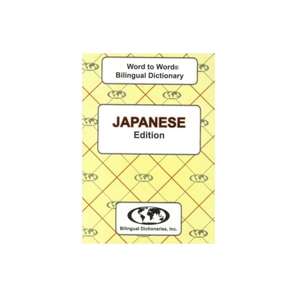 Bilingual Dictionaries, Incorporated English-Japanese & Japanese-English Word-to-Word Dictionary (häftad, eng)