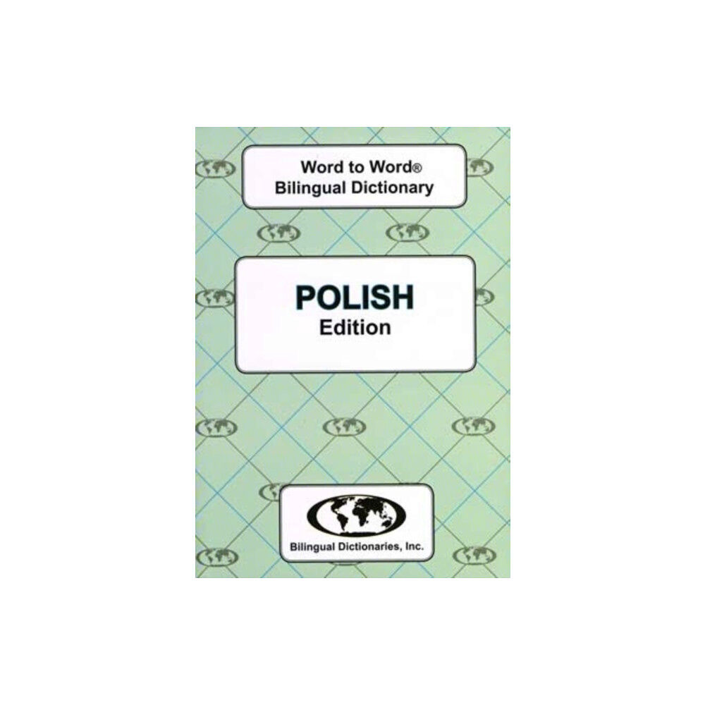 Bilingual Dictionaries, Incorporated English-Polish & Polish-English Word-to-Word Dictionary (häftad, eng)