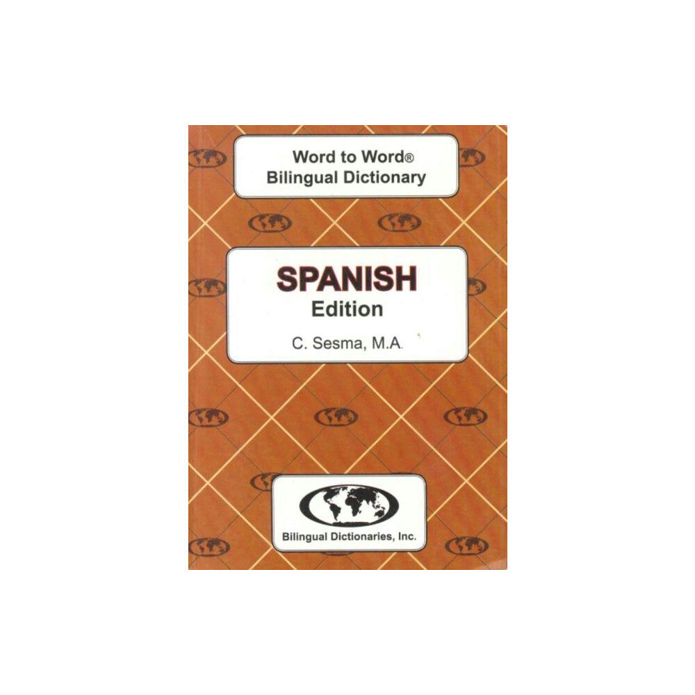 Bilingual Dictionaries, Incorporated English-Spanish & Spanish-English Word-to-Word Dictionary (häftad, eng)