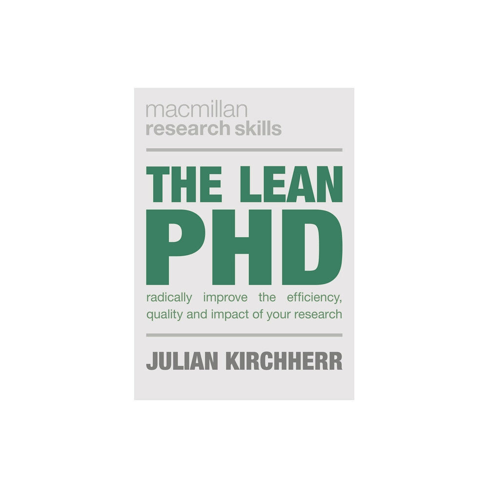 Bloomsbury Publishing PLC The Lean PhD (häftad, eng)