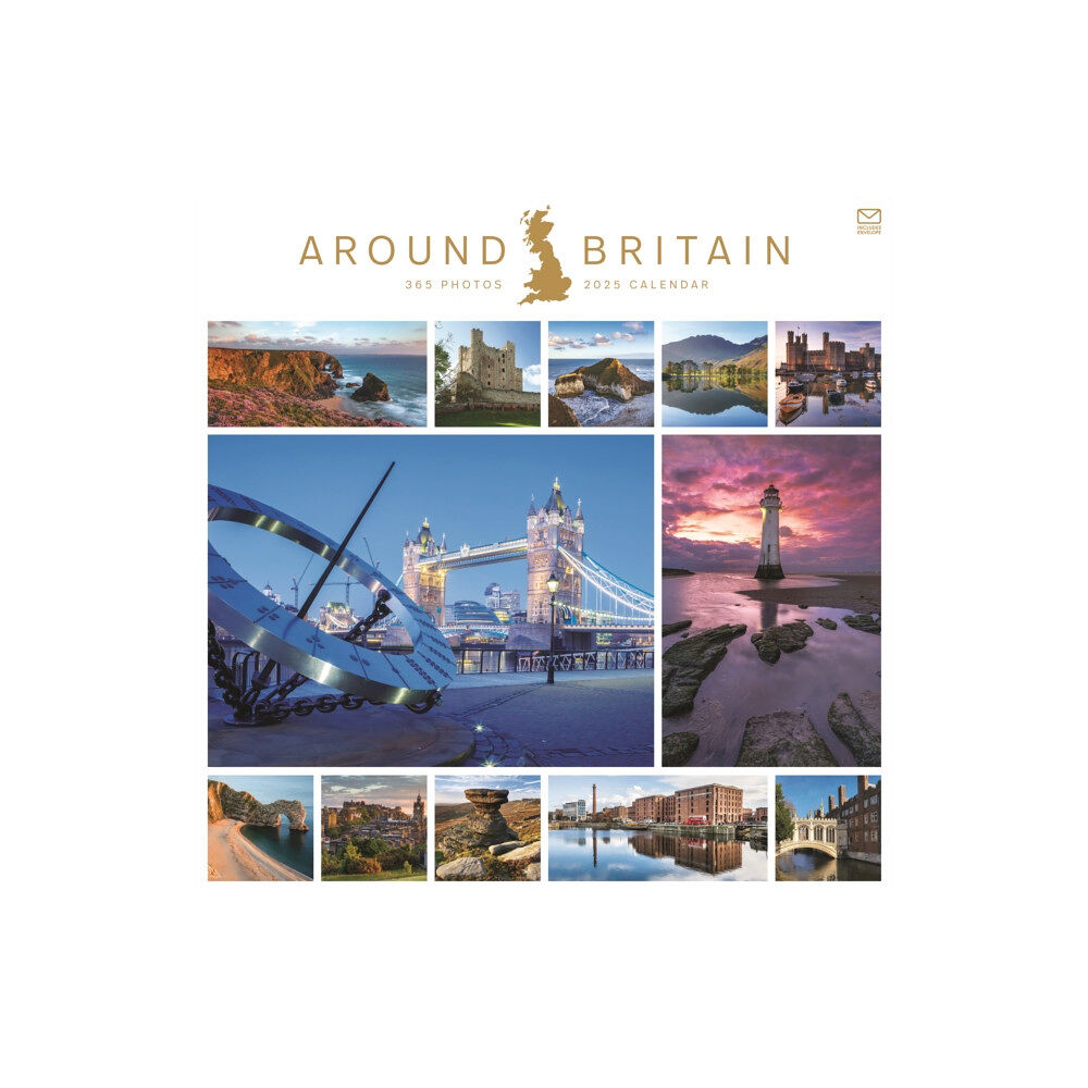 Carousel Calendars Around Britain Square Wall Calendar 2025 (häftad, eng)