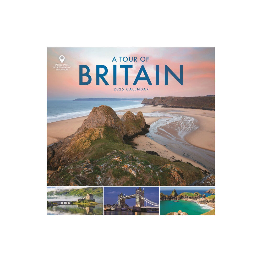 Carousel Calendars A Tour of Britain Wiro Wall Calendar 2025 (häftad, eng)