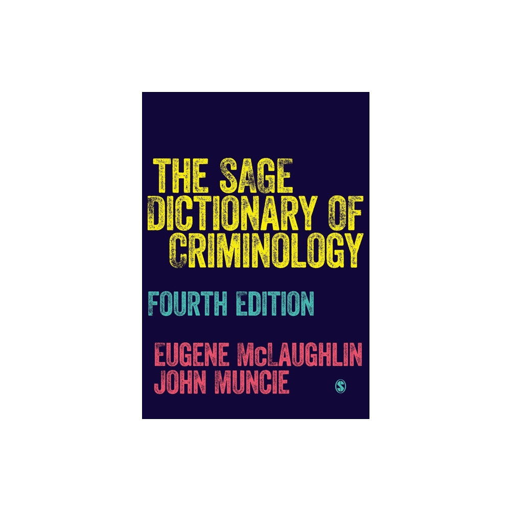 Sage Publications Ltd The SAGE Dictionary of Criminology (häftad, eng)