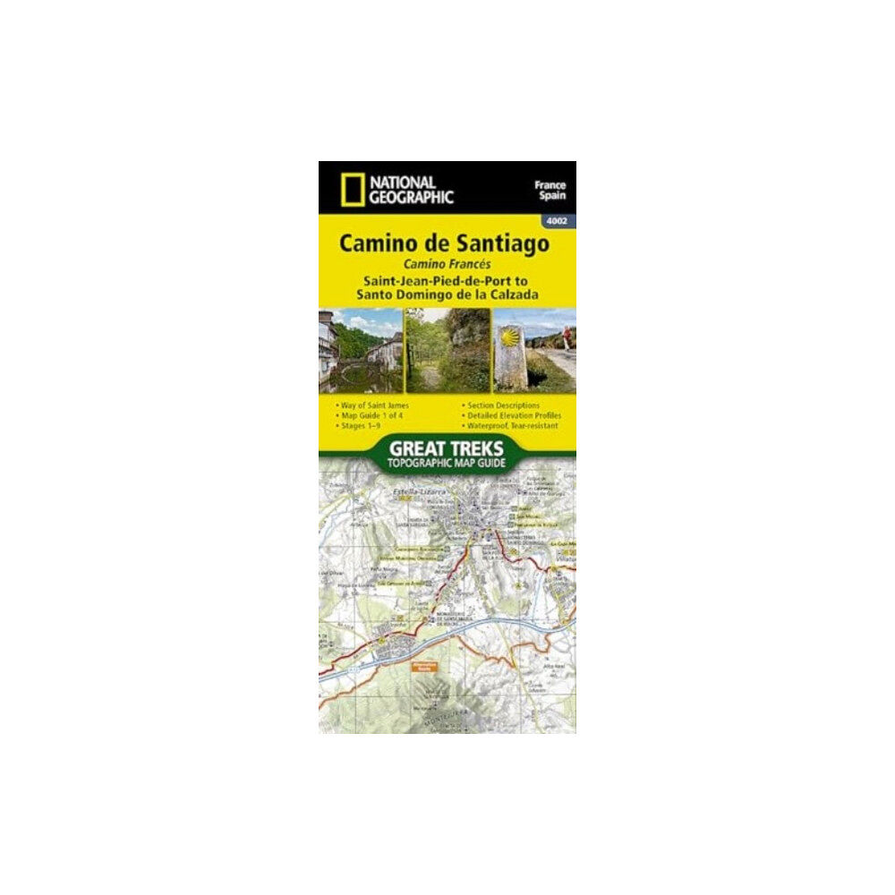 National Geographic Maps Camino de Santiago - Camino Frances Map 1 of 4