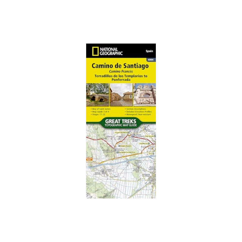 National Geographic Maps Camino de Santiago - Camino France Map 3 of 4