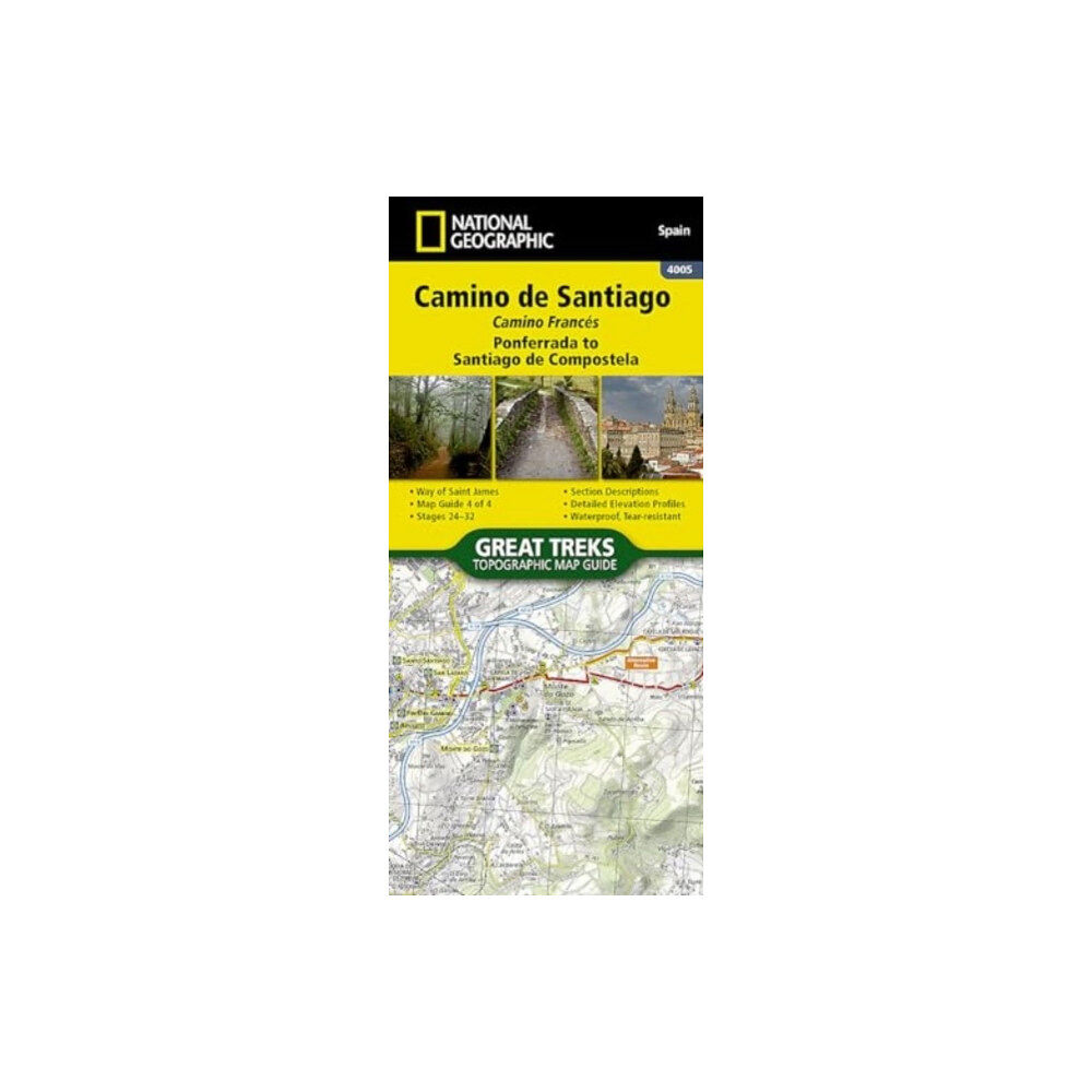 National Geographic Maps Camino de Santiago - Camino Frances Map 4 of 4