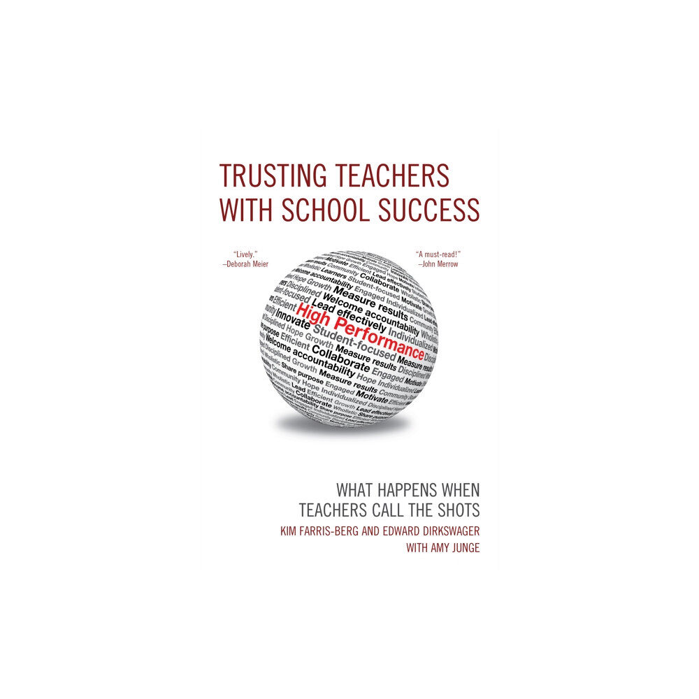 Rowman & littlefield Trusting Teachers with School Success (häftad, eng)