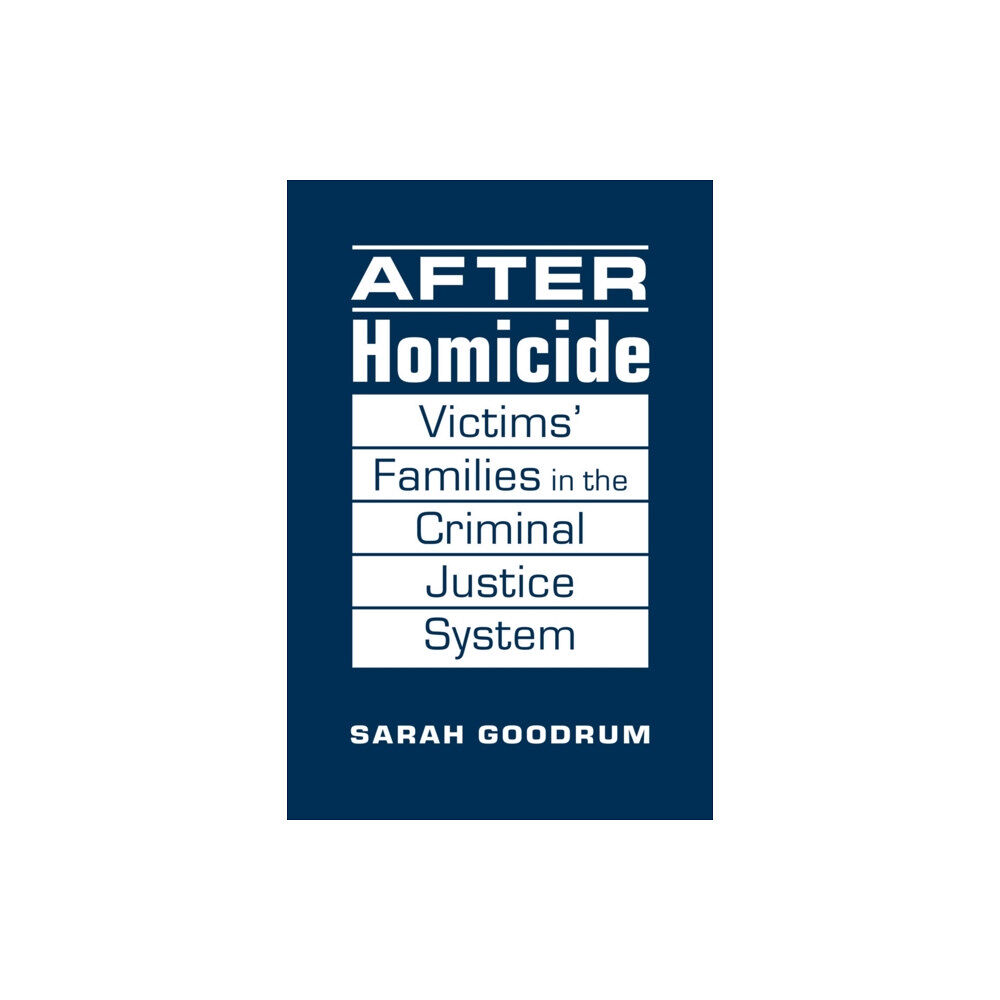 Lynne Rienner Publishers Inc After Homicide (inbunden, eng)