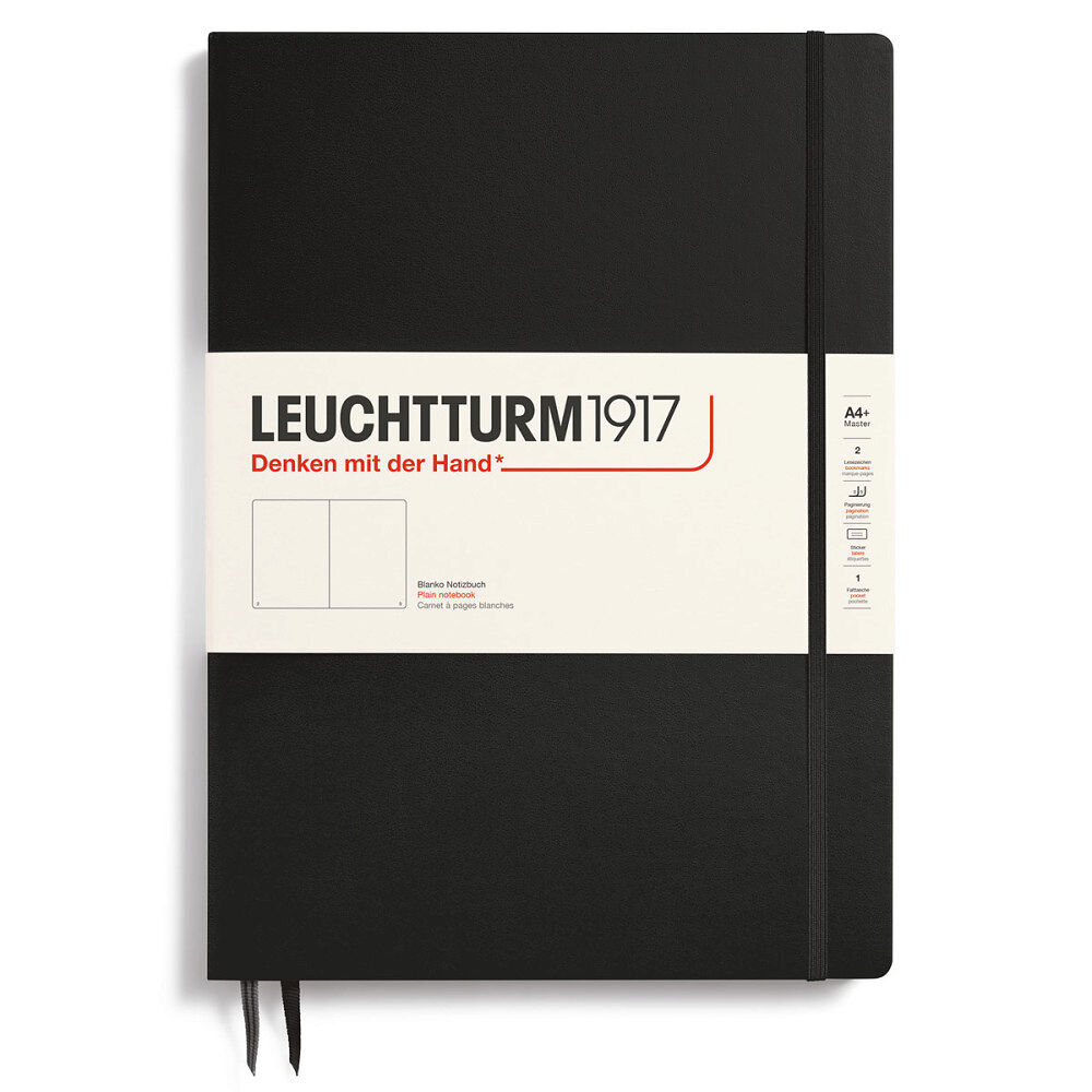 Leuchtturm1917 LT NOTEBOOK A4+ SLIM Plain Black