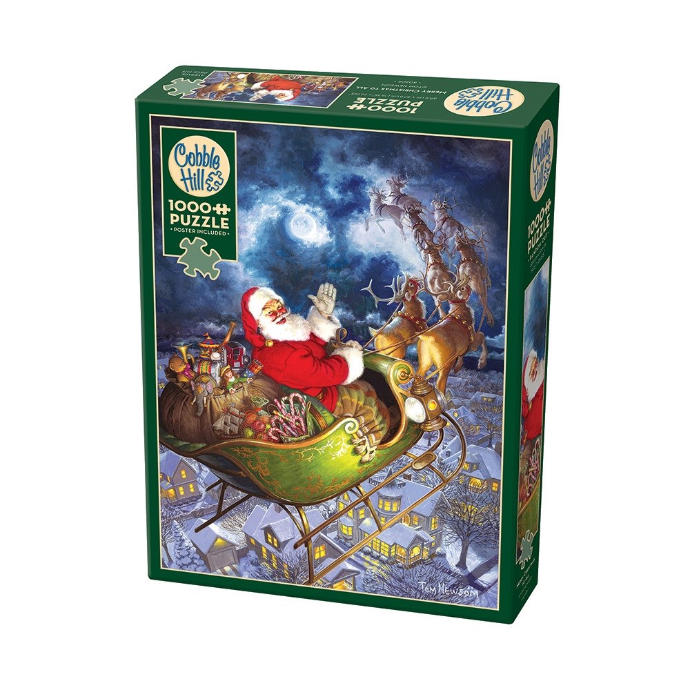 Cobble Hill Puzzle Merry Christmas to All 1000p