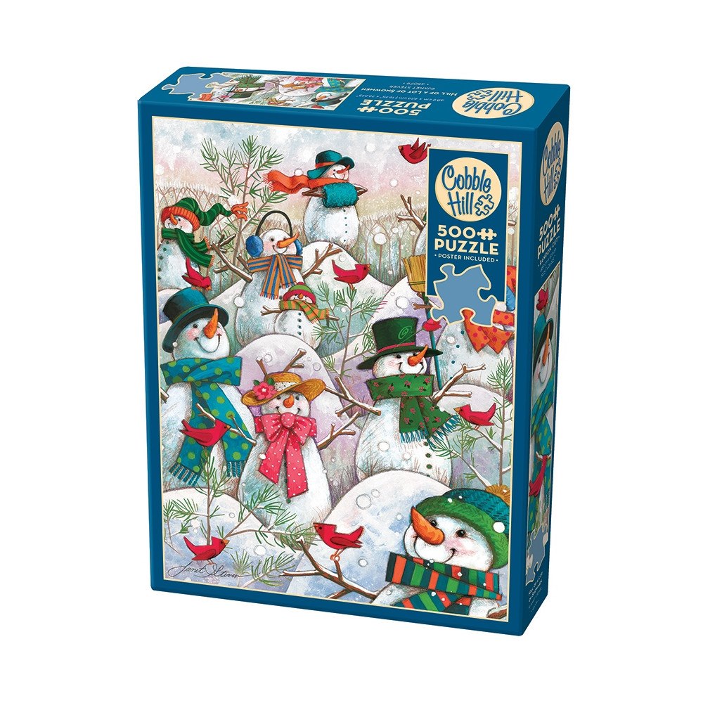 Cobble Hill Puzzle Hill of a Lot of Snowmen 500p