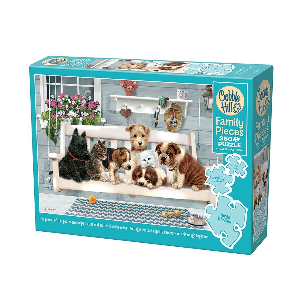 Cobble Hill Pussel Familj 350bit - Porch Pals