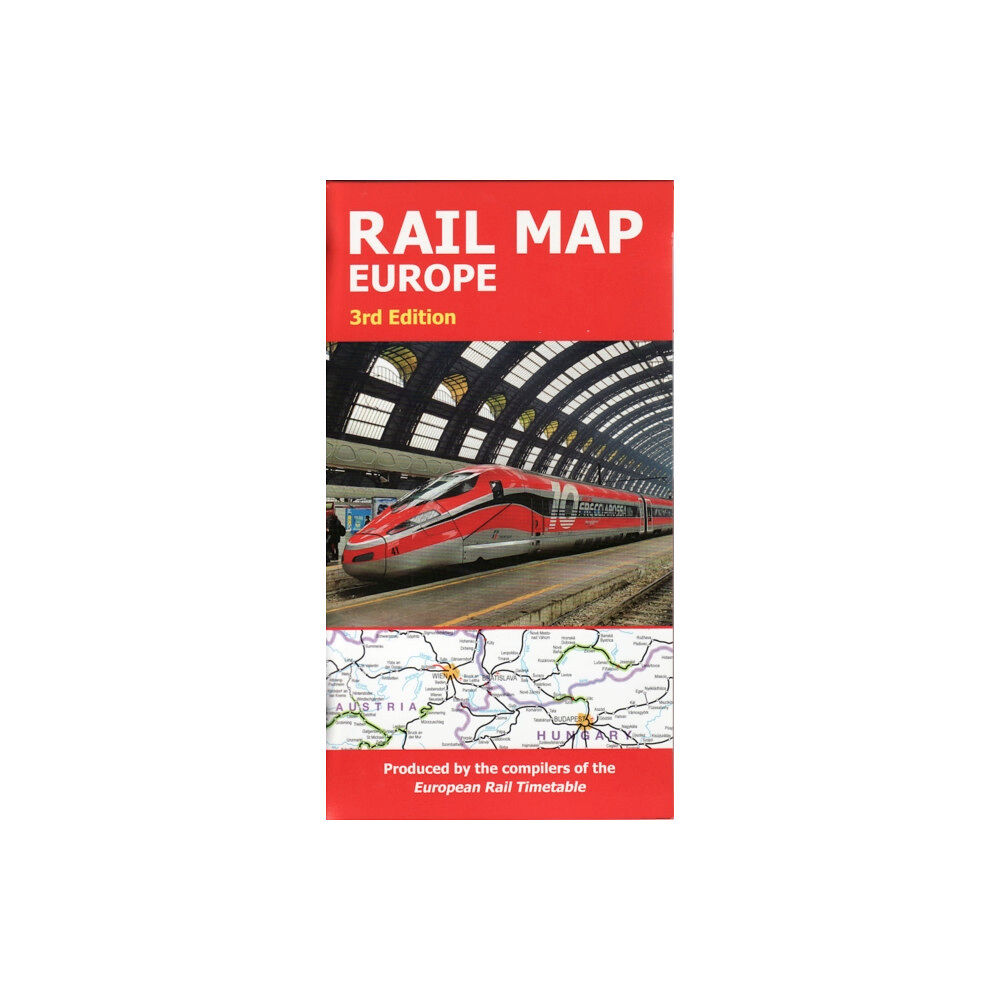 European Rail Timetable Limited Rail Map Europe