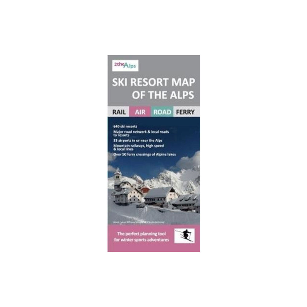 Heritage House (Publishers) Ltd Ski Resort Map of the Alps