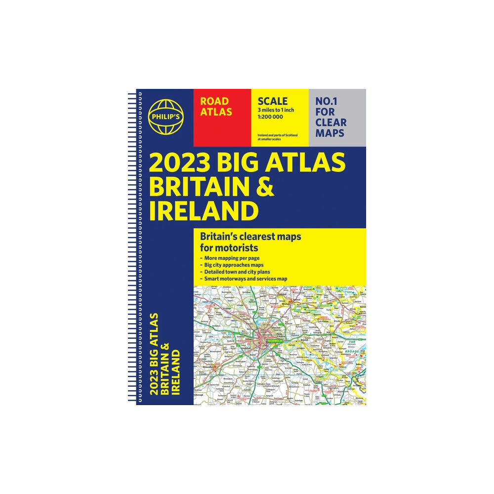 Octopus publishing group 2023 Philip's Big Road Atlas Britain and Ireland (bok, spiral, eng)