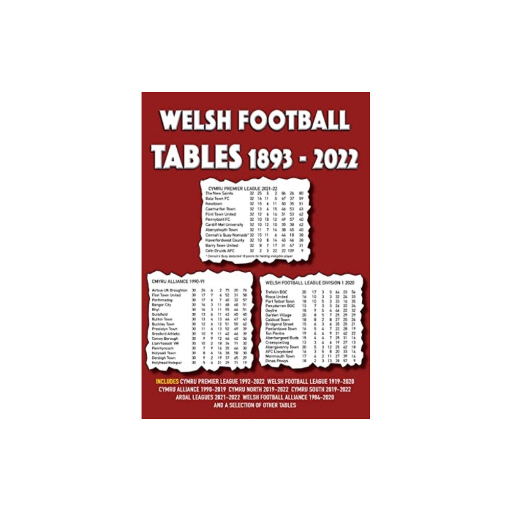 Soccer Books Ltd Welsh Football Tables 1893-2022 (häftad, eng)