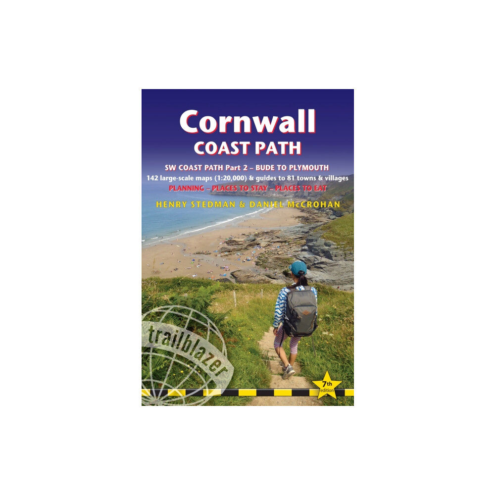 Trailblazer Publications Cornwall Coast Path Trailblazer walking guide (häftad, eng)